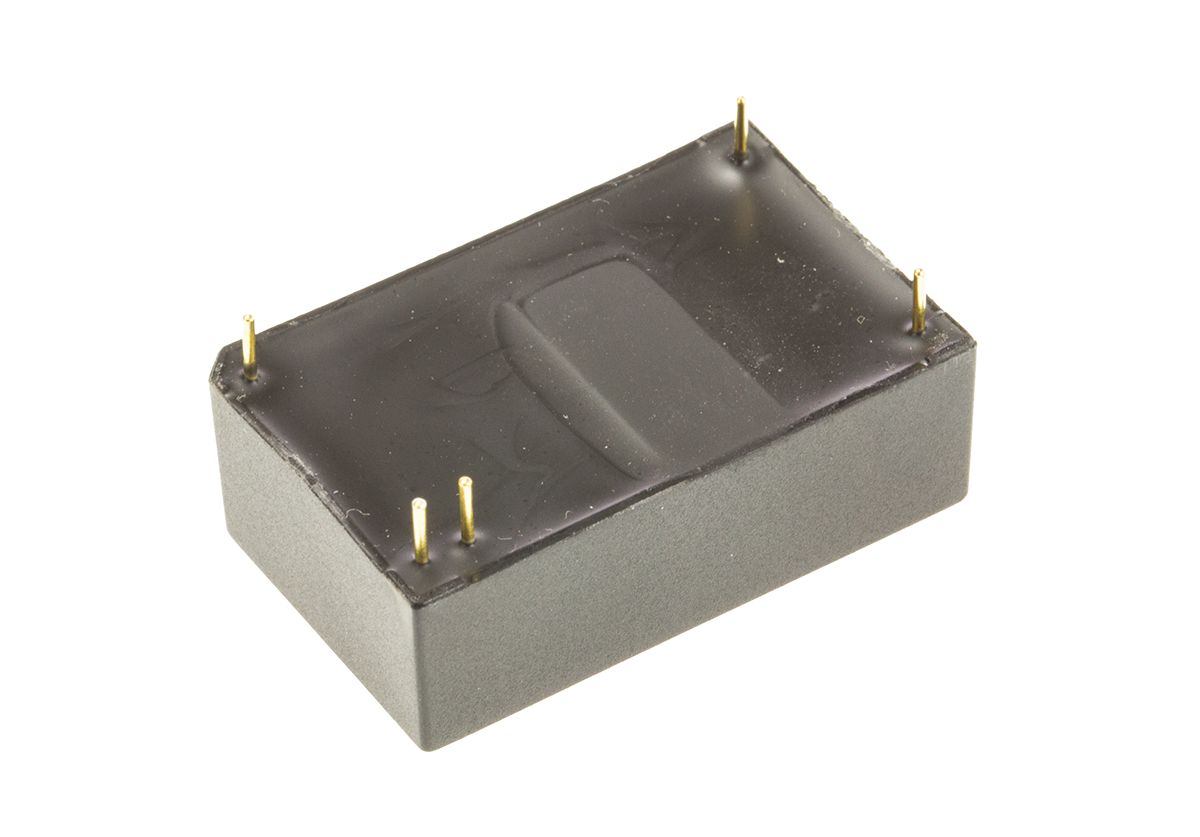 TRACOPOWER THB 3 DC-DC Converter, 5V dc/ 600mA Output, 18 → 36 V dc Input, 3W, Through Hole, +85°C Max Temp