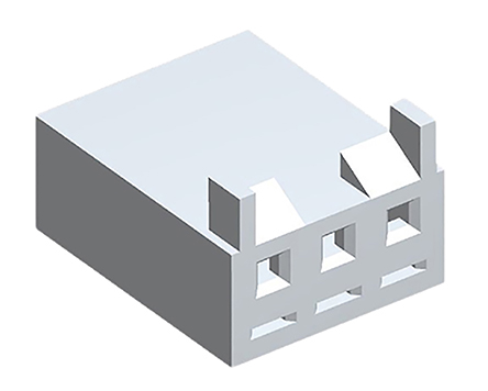 Molex, SPOX Female Connector Housing, 3.96mm Pitch, 3 Way, 1 Row
