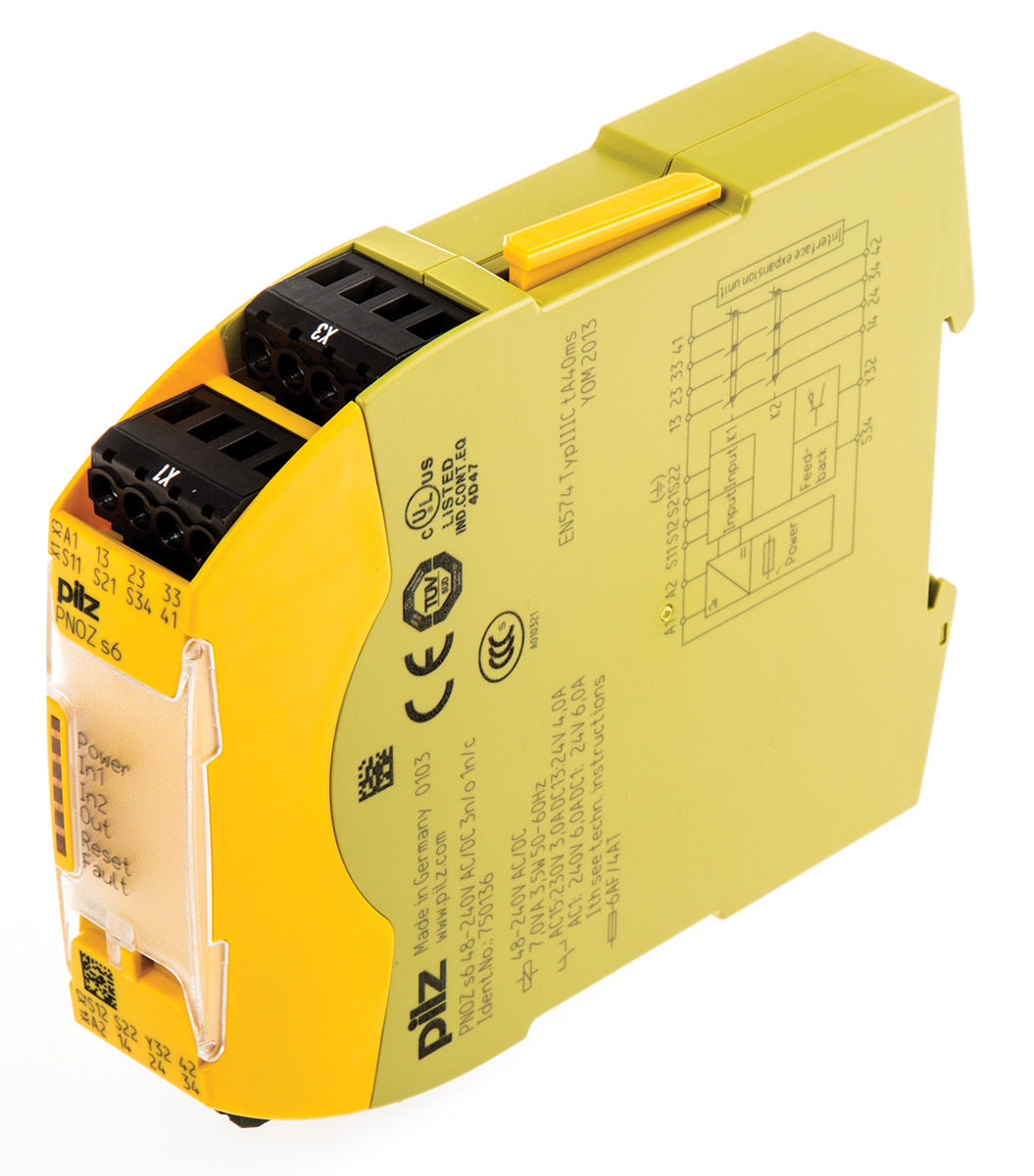 Pilz PNOZsigma PNOZ s6 1 Auxiliary Contacts Safety Relay 48 → 240V ac/dc, Dual-Channel 3 Safety Contacts