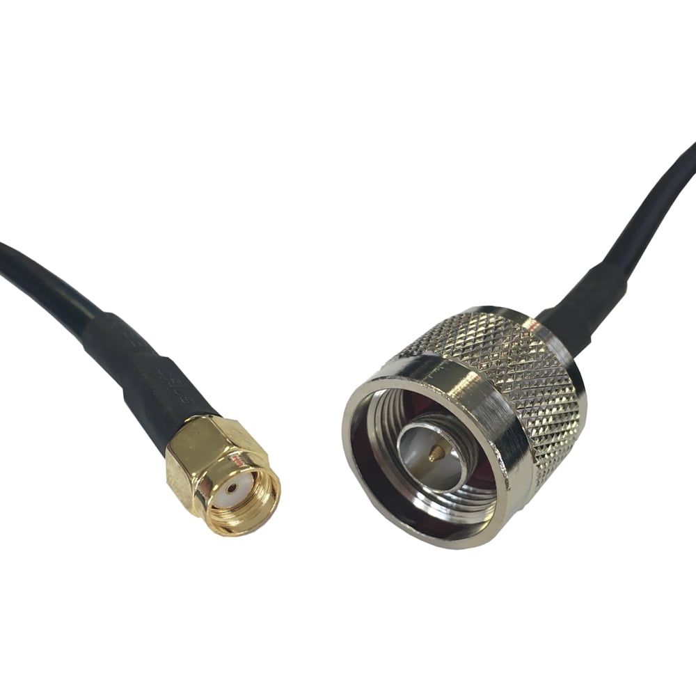 RF Solutions CBA Series Male Straight Male to Male SMA, 1 m 50 Ω