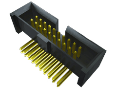 Samtec SHF Series Straight Surface PCB Header, 10 Contact(s), 1.27 mm Pitch, 2 Row, Shrouded