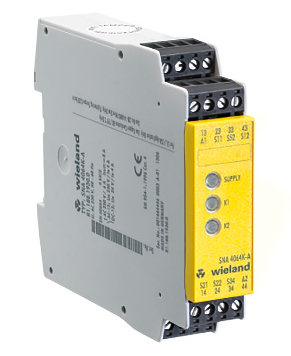 Wieland safeRELAY SNA 4043K 1 Auxiliary Contacts Safety Relay 230V ac, Dual-Channel 3 Safety Contacts
