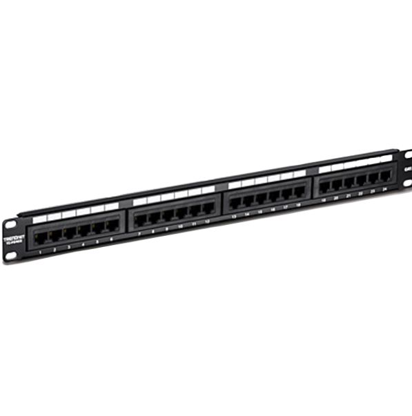 Trendnet TC Series Cat6 24 Port Patch Panel Unshielded Black