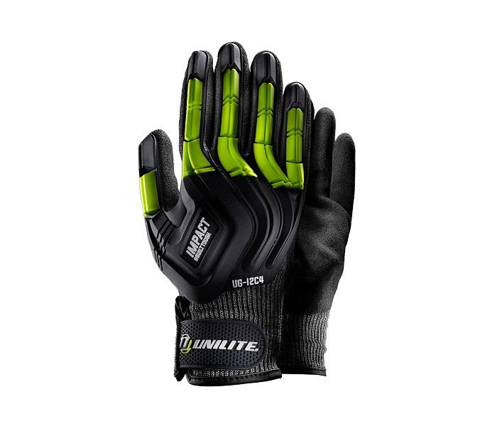 Unilite UG-I2C4 Black High Performance Polyethylene Cut Resistant Gloves, Size 7, Nitrile Coating