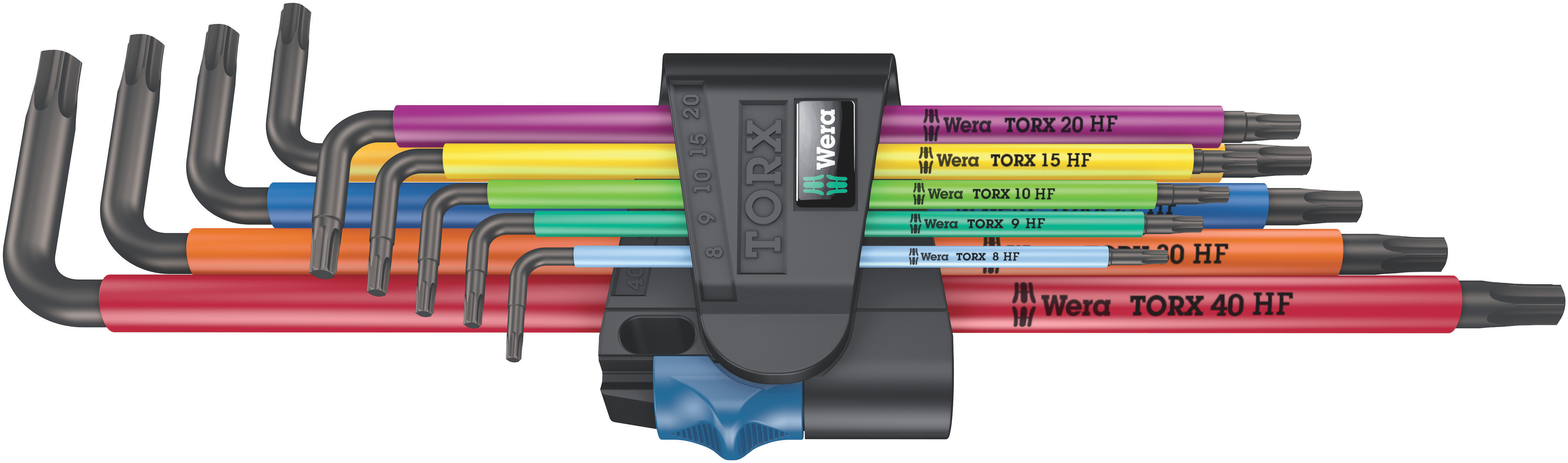 Wera 9-Piece Torx Key Set, L Shape, Long Arm