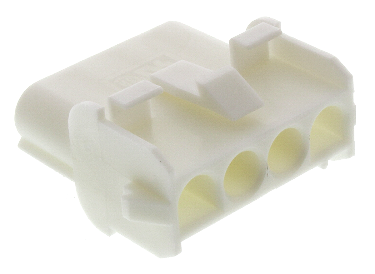 TE Connectivity, Universal MATE-N-LOK Female Connector Housing, 6.35mm Pitch, 4 Way, 1 Row