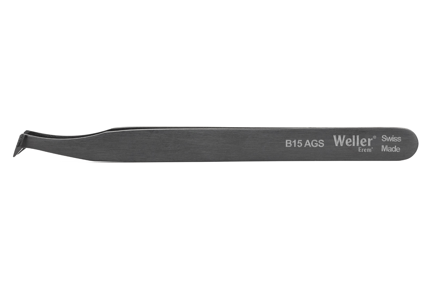 Erem 115 mm, Carbon Steel, Oblique, Tweezers