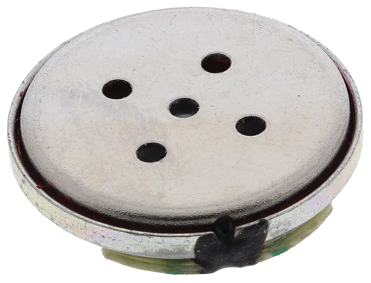 RS PRO 8Ω 0.5W Miniature Speaker 12mm Dia. , 12 (Dia.) x 3mm