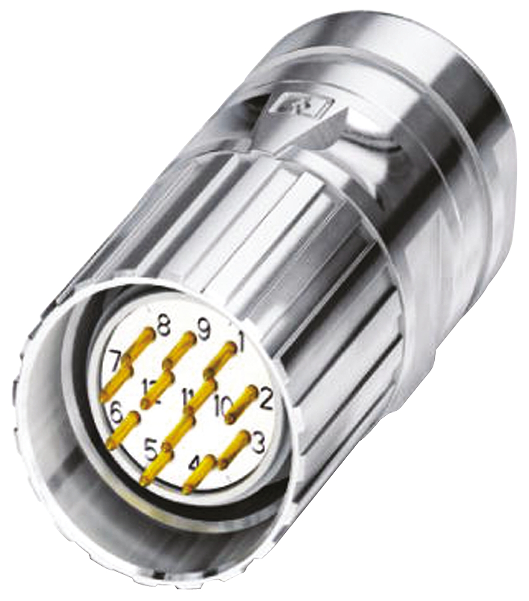 Phoenix Contact Circular Connector, 19 Contacts, Cable, M23 Connector, Socket, Male, IP67, CA Series