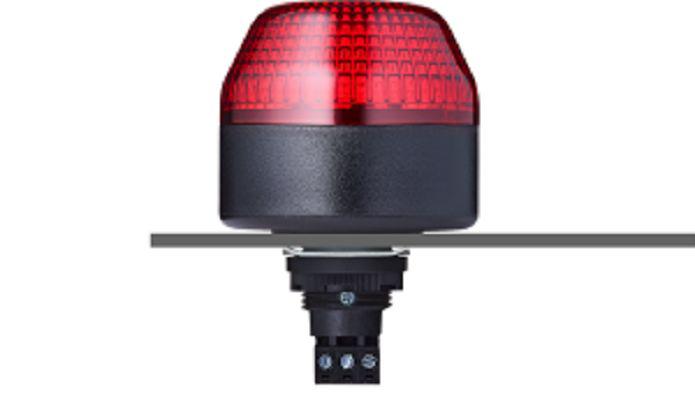 AUER Signal IBL Series Red Multiple Effect Beacon, 230-240 V ac, Panel Mount, LED Bulb, IP65