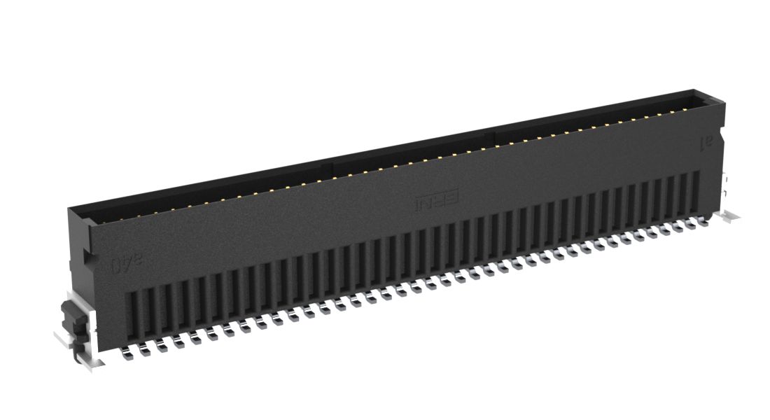 ERNI SMC Series Vertical Surface PCB Header, 80 Contact(s), 1.27 mm Pitch, 2 Row, Shrouded
