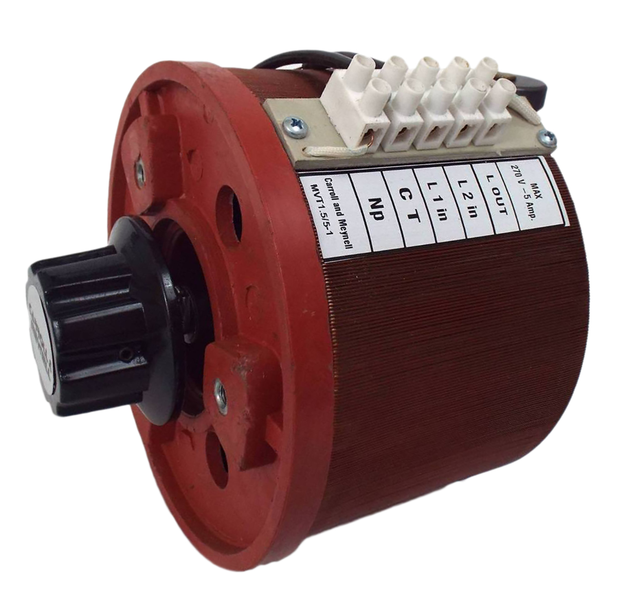 Carroll & Meynell 1 Phase 1.4kVA Variac, 1 Output, 240V