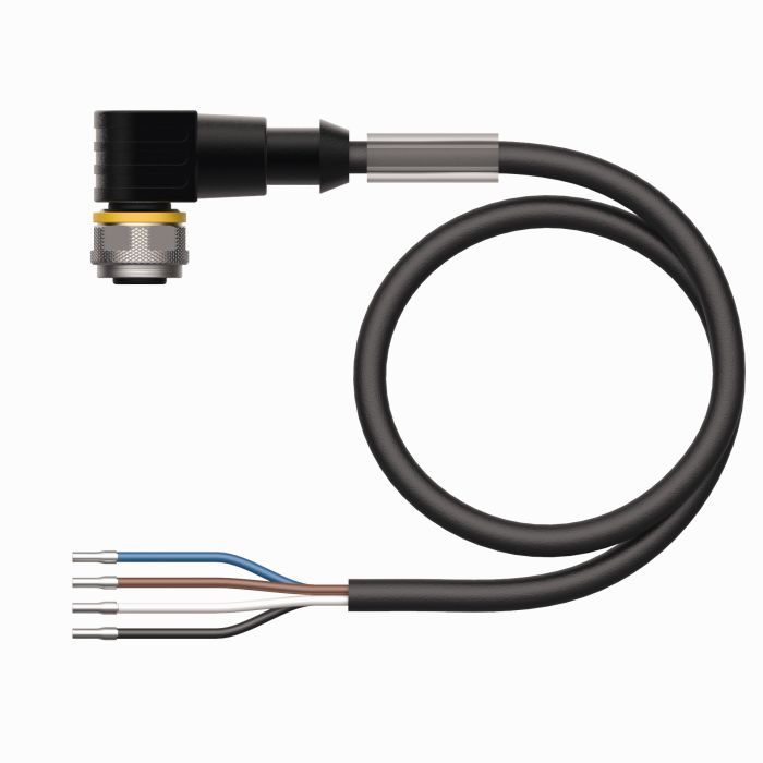 Turck, WKC Series M12 Female Connector, 2m Cable Length, 4.7mm Probe