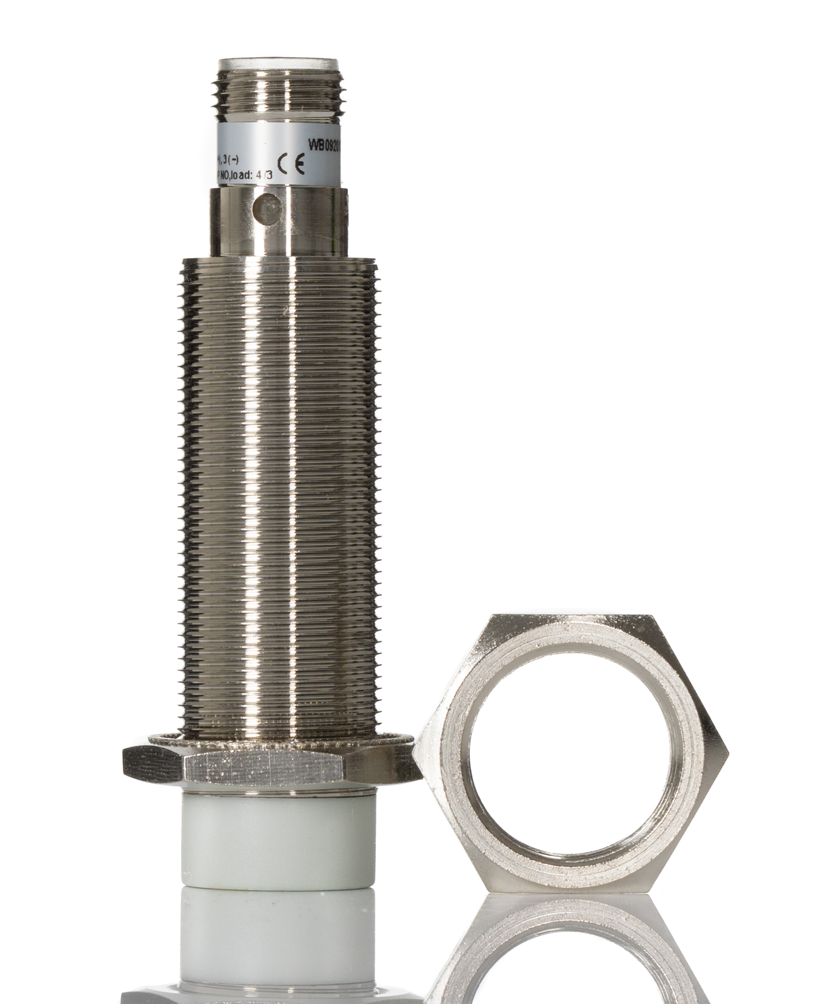 RS PRO Inductive Threaded Barrel Proximity Sensor, M18, 8 mm Detection, PNP NO, 10 → 30 V dc