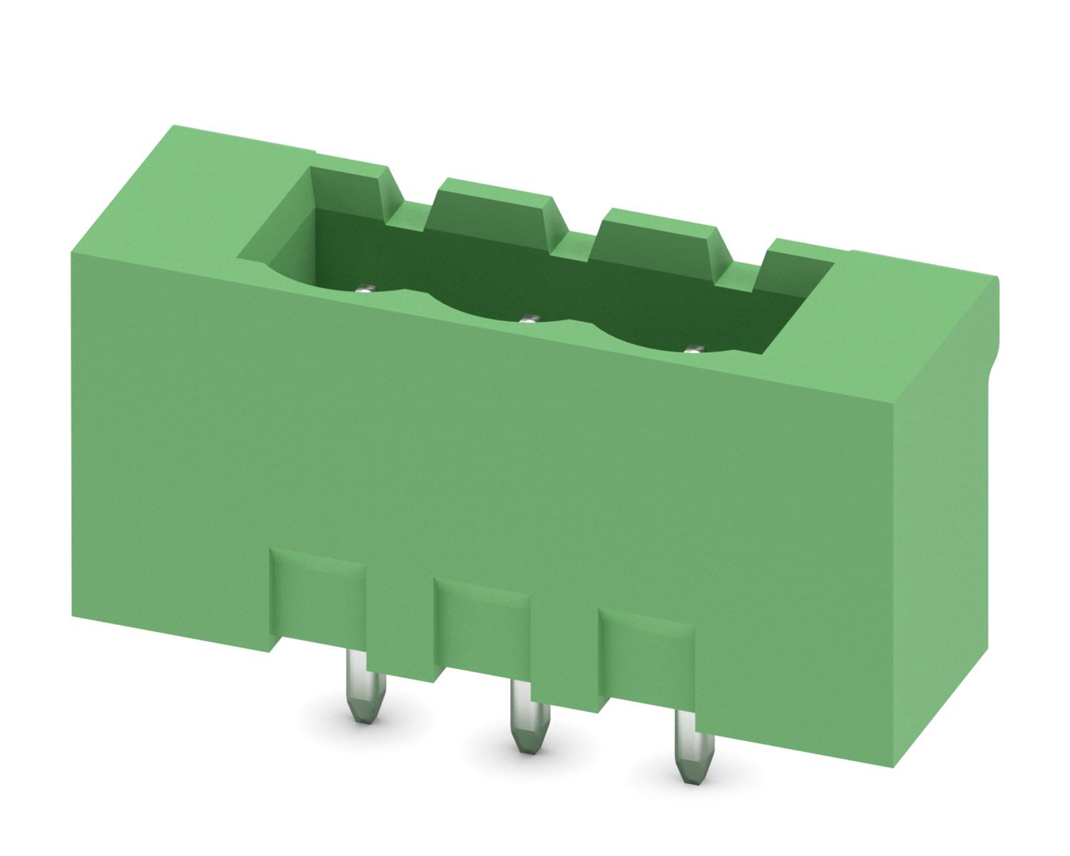 Phoenix Contact, 5.08mm Pitch, COMBICON Control, 3 Way, , Pluggable Terminal Block, Header, Through Hole, Screw