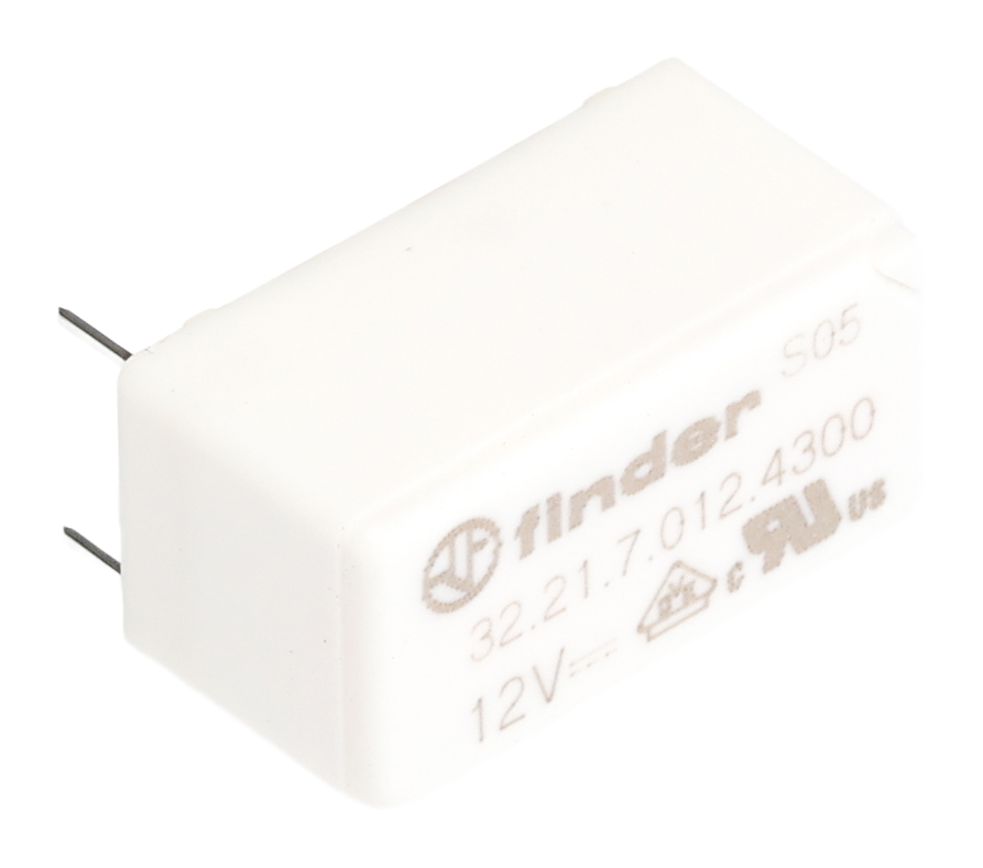 Finder PCB Mount Relay, 12V dc Coil, 6A Switching Current, SPST-NO