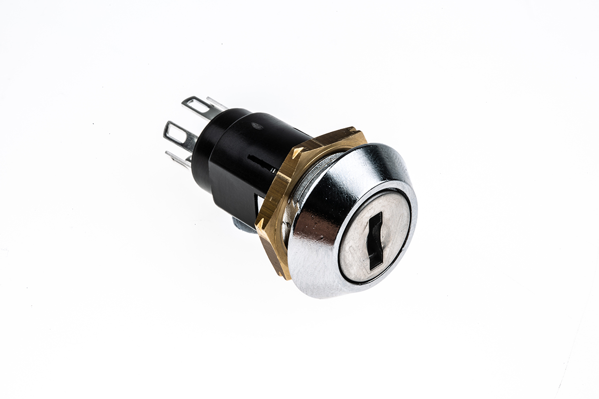 Lorlin Key Switch, DP-CO, 1 A @ 24V ac dc / 115V ac 2-Way Common-Key