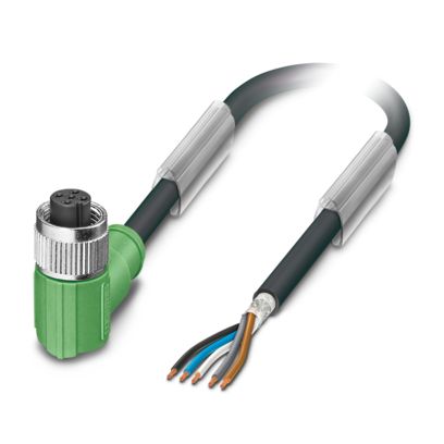 Phoenix Contact 5 way Free Cable End to Female 5 way Straight Socket M12 Sensor Actuator Cable, 10 m
