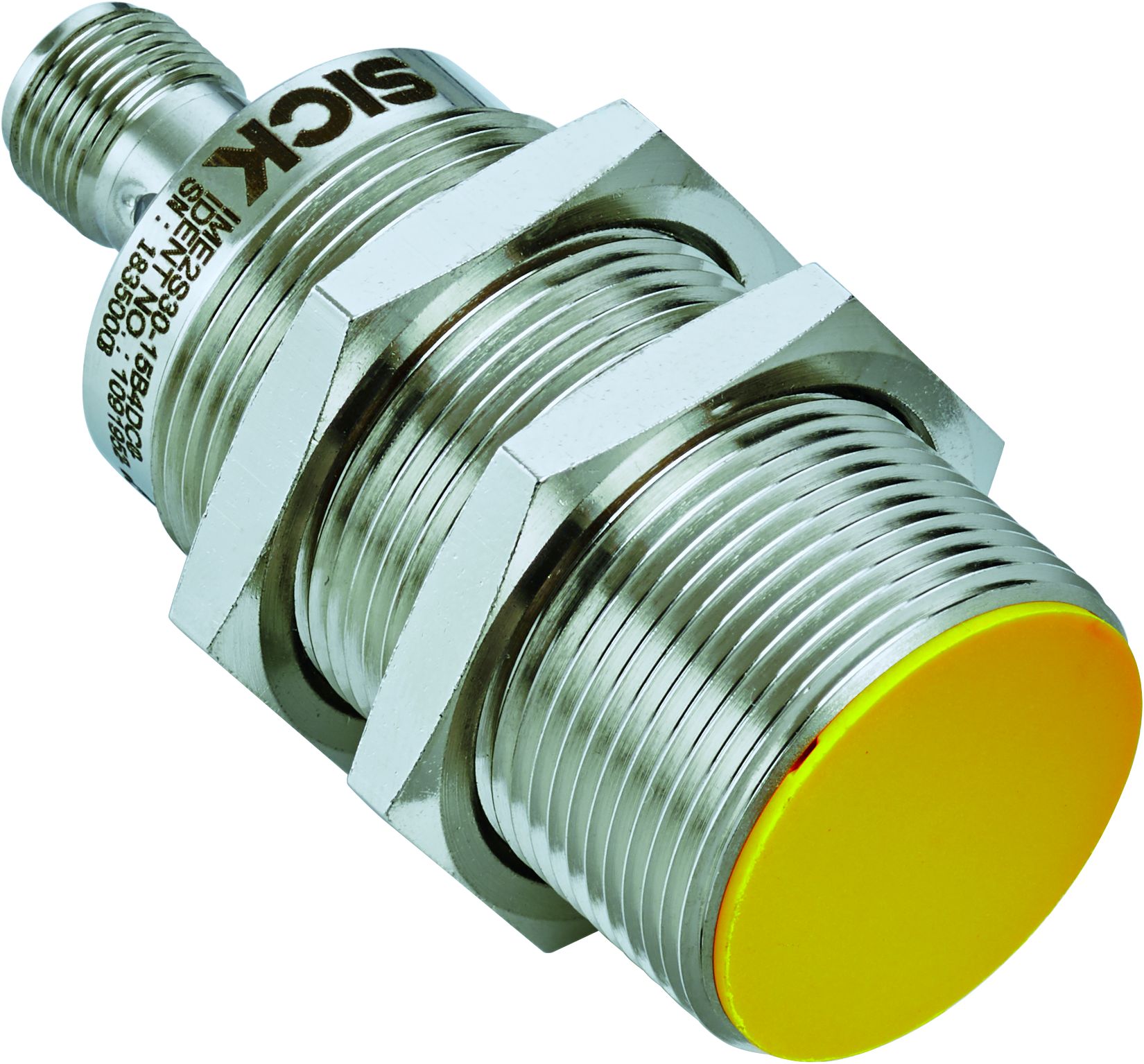 SICK IME2S Series Flush Inductive Non-Contact Safety Switch, 24V dc, Nickel Plated Brass Housing, 2NO, M12