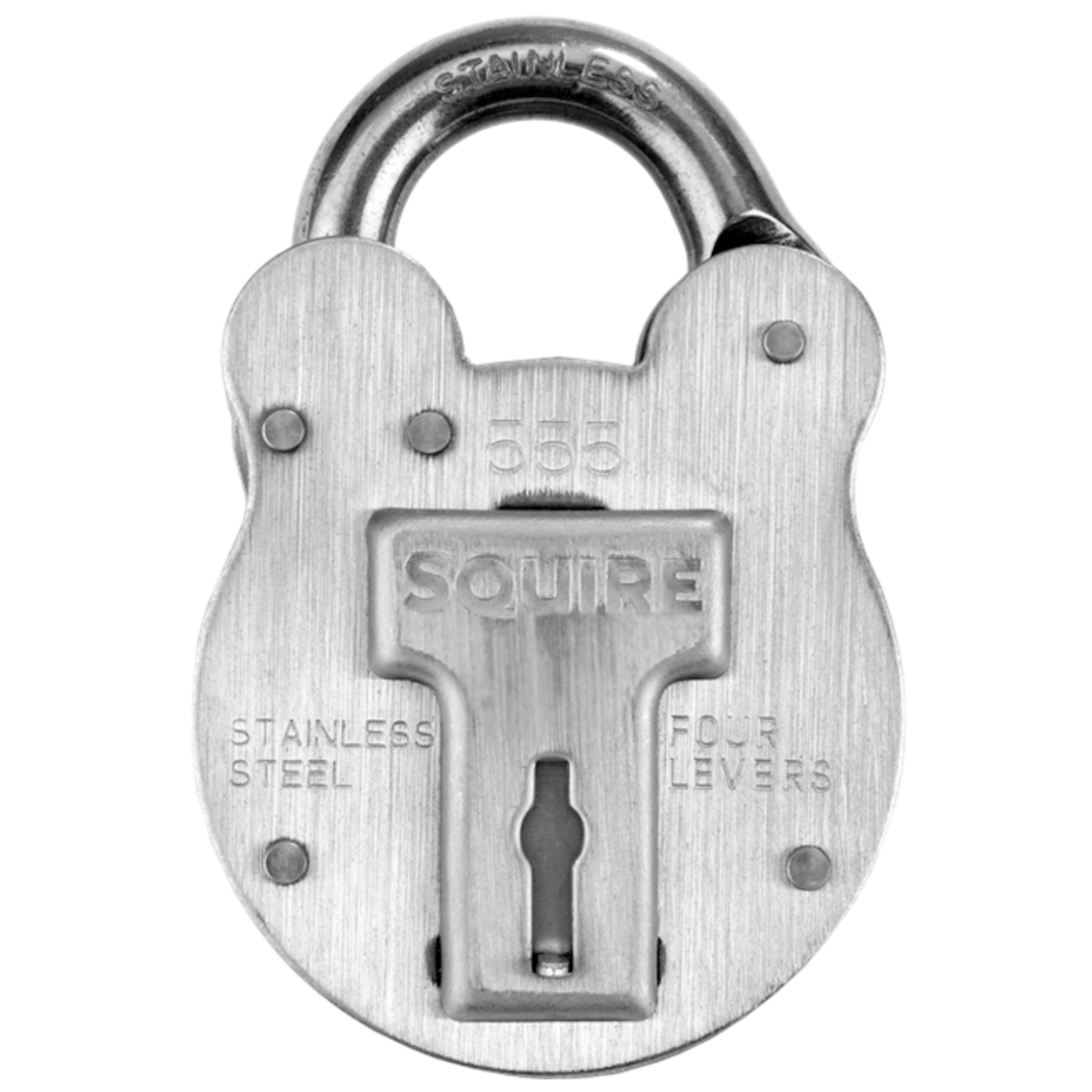 Squire Padlock Weatherproof Steel Padlock, 8mm Shackle, 51mm Body