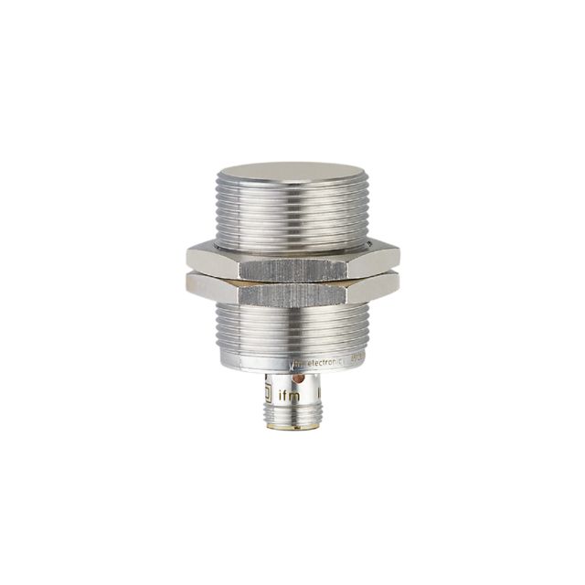 ifm electronic Inductive Threaded Barrel Proximity Sensor, M30, 15 mm Detection, PNP NO, 10 → 30 V dc
