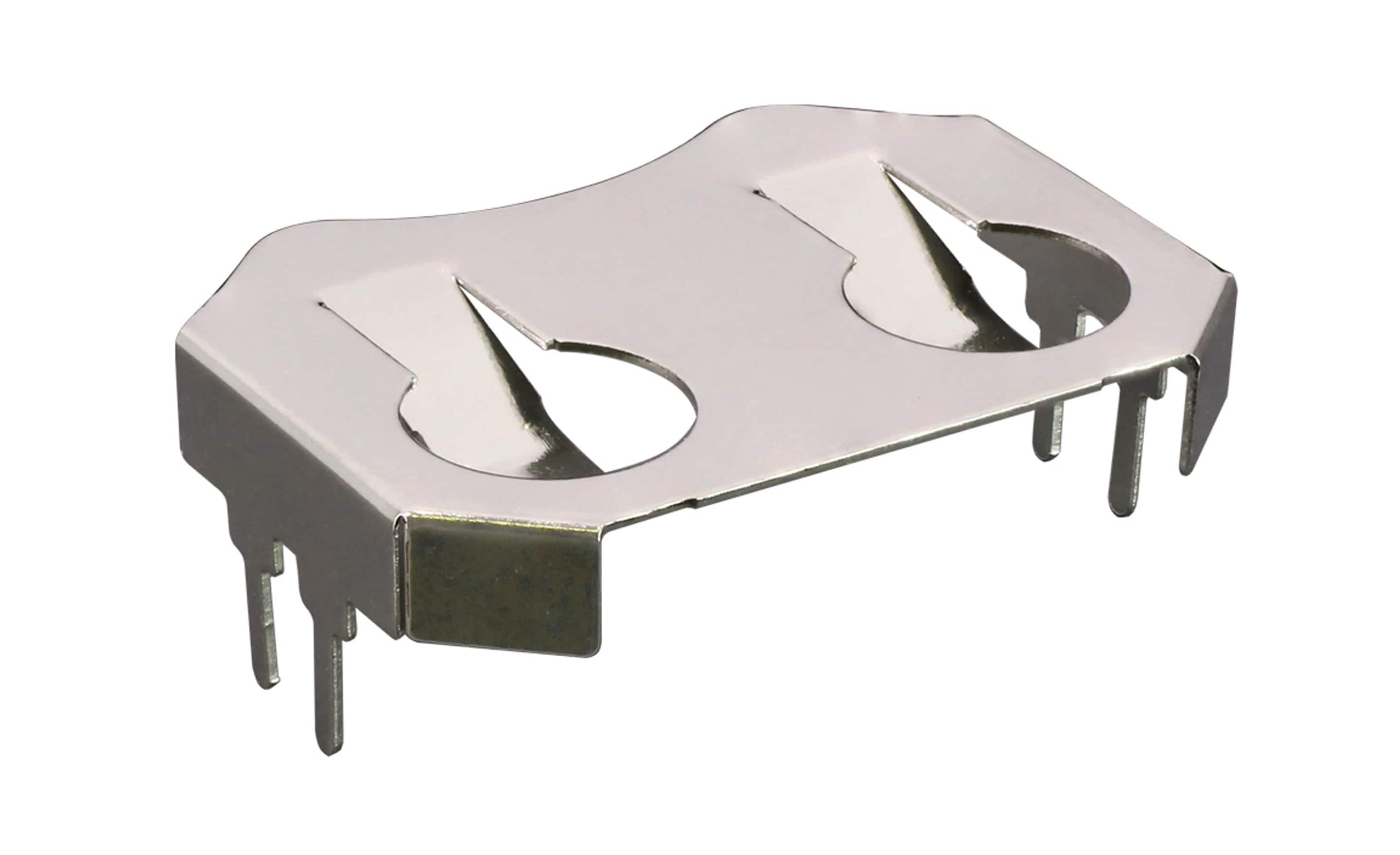 TE Connectivity Coin Cell Battery Holder, Leaf Spring Contact