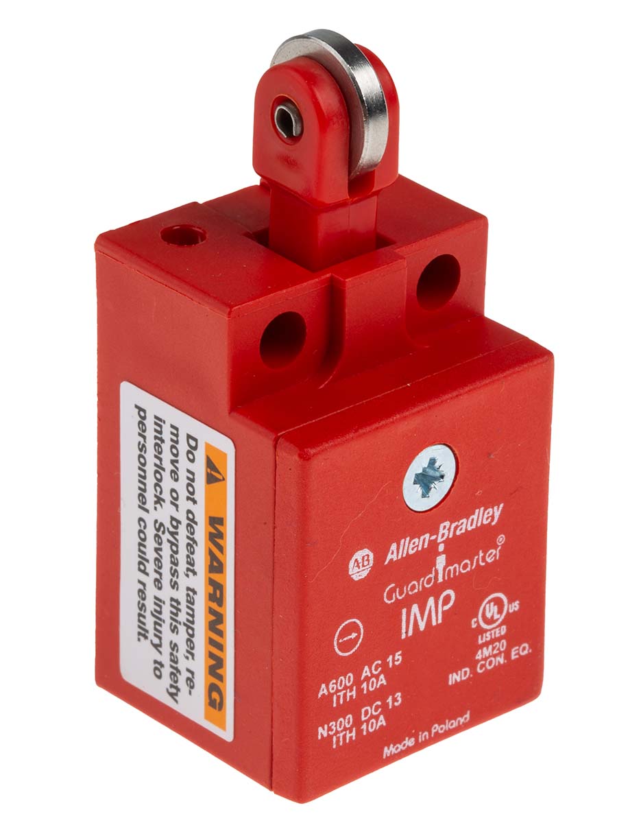 Allen Bradley 440P Series Roller Interlock Switch, NO/NC, IP30, Polybutylene Terephthalate (PBT) Housing