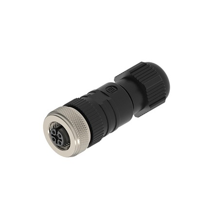 Lumberg Automation Connector, 4 Contacts, M12 Connector, Socket, Female, IP65, IP67, RKC Series