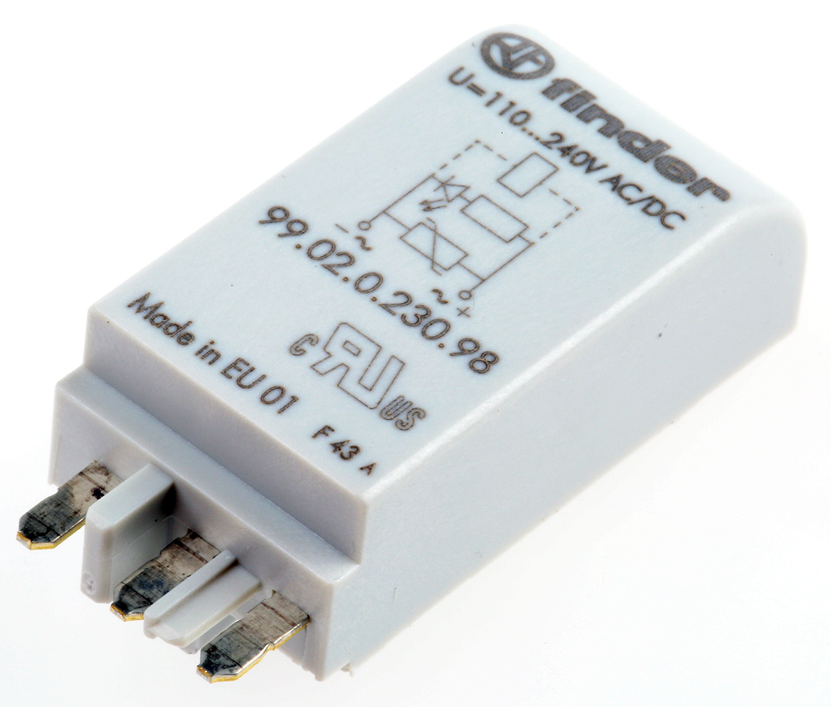 Finder Pluggable Function Module, LED Varistor