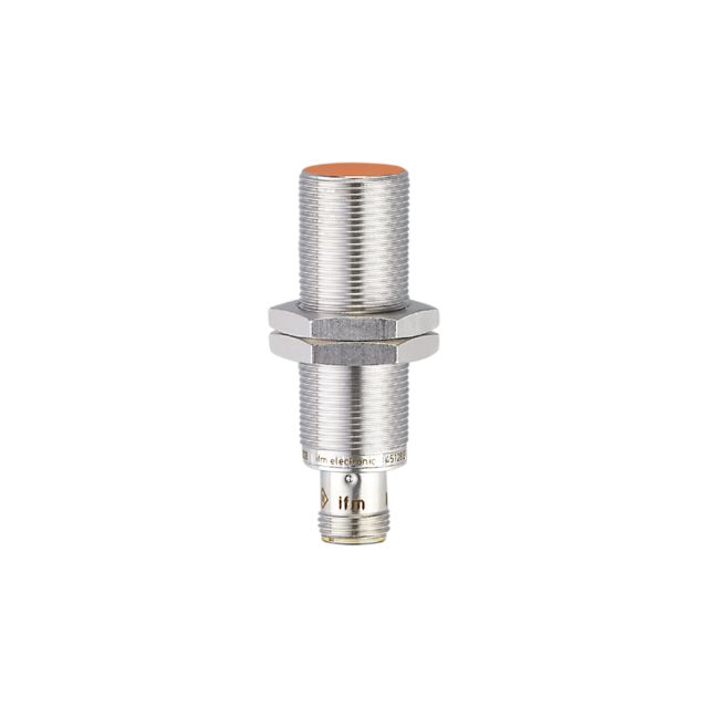 ifm electronic Inductive Threaded Barrel Proximity Sensor, M18, 5 mm Detection, PNP NO, 10 → 30 V dc