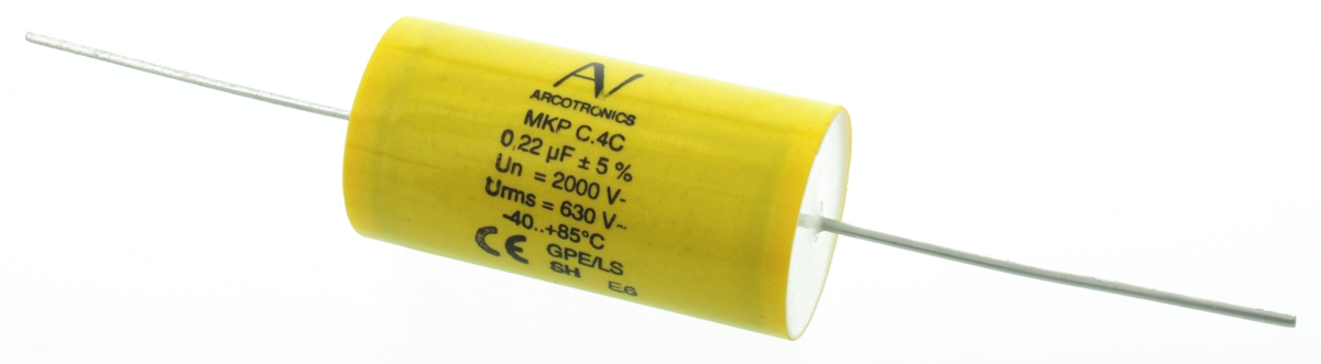 KEMET C4C Metallised Polypropylene Film Capacitor, 2kV dc, ±5%, 220nF, Through Hole
