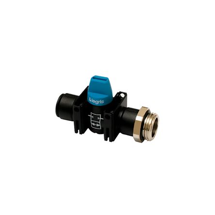 Legris Polymer Ball Valve, Ball Valve, Threaded, BSPP 1/4in, 8mm
