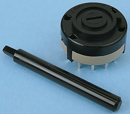 Lorlin, 6 Position Rotary Switch, 150 mA @ 250 V ac, Through Hole