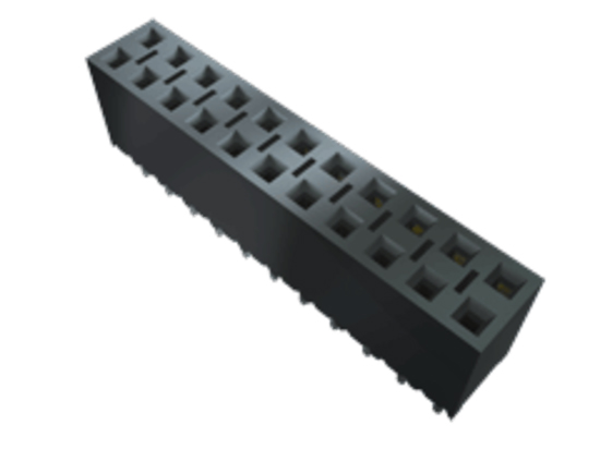 Samtec BCS Series Straight Through Hole Mount PCB Socket, 7-Contact, 1-Row, 2.54mm Pitch, Solder Termination
