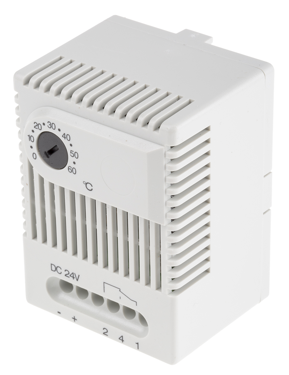 STEGO Changeover Enclosure Thermostat, 24 V dc, 0 → +60 °C