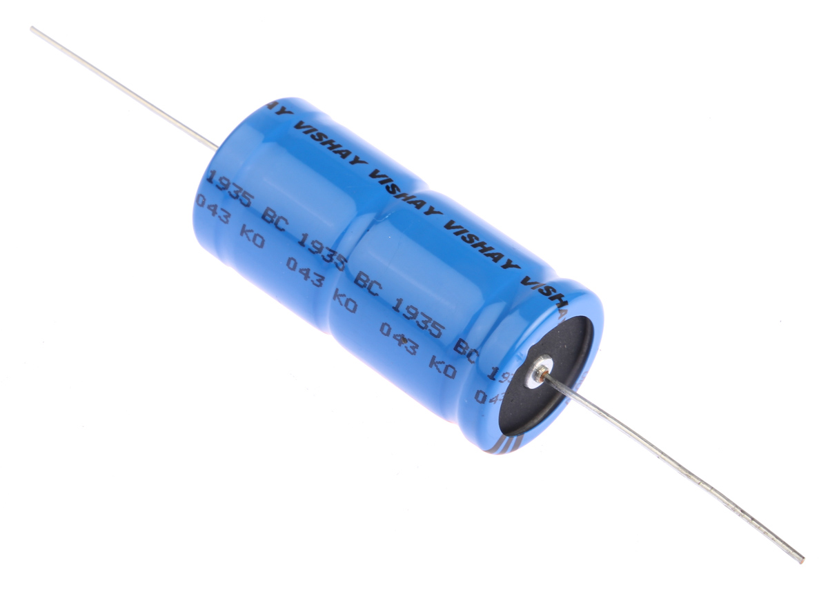 Vishay 47μF Aluminium Electrolytic Capacitor 450V dc, Axial, Through Hole - MAL204317479E3