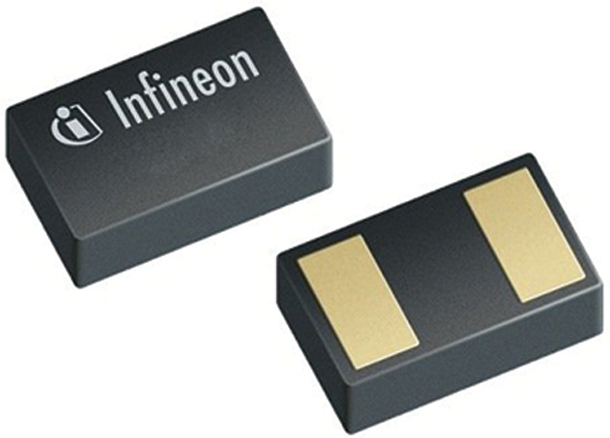 Infineon ESD114U102ELE6327XTMA1, Uni-Directional TVS Diode, 2-Pin TSLP