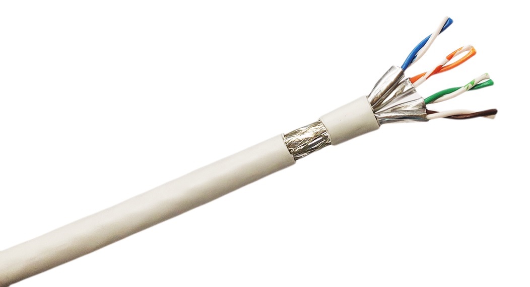 RS PRO, 100m Cat7, White, S/FTP Shielded, Unterminated LSZH Sheath