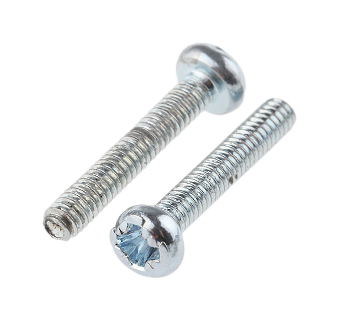 RS PRO Cross M2 Pan Steel Machine Screws DIN 7985Z x 12.0mm