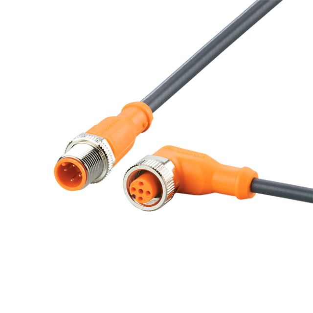 ifm electronic Male 1 way M12 to Female 1 way M12 Actuator/Sensor Cable, 1.5 m