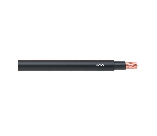 Lapp NYY-J Standard 2.5 mm² 3 Core Power Cable, Black PVC, 50m