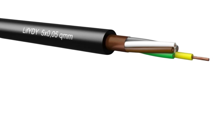 Kabeltronik 340 Series Multicore Industrial Cable, 3 Cores, 0.05 mm², 100m, Copper Spiral Shield, Control Cable