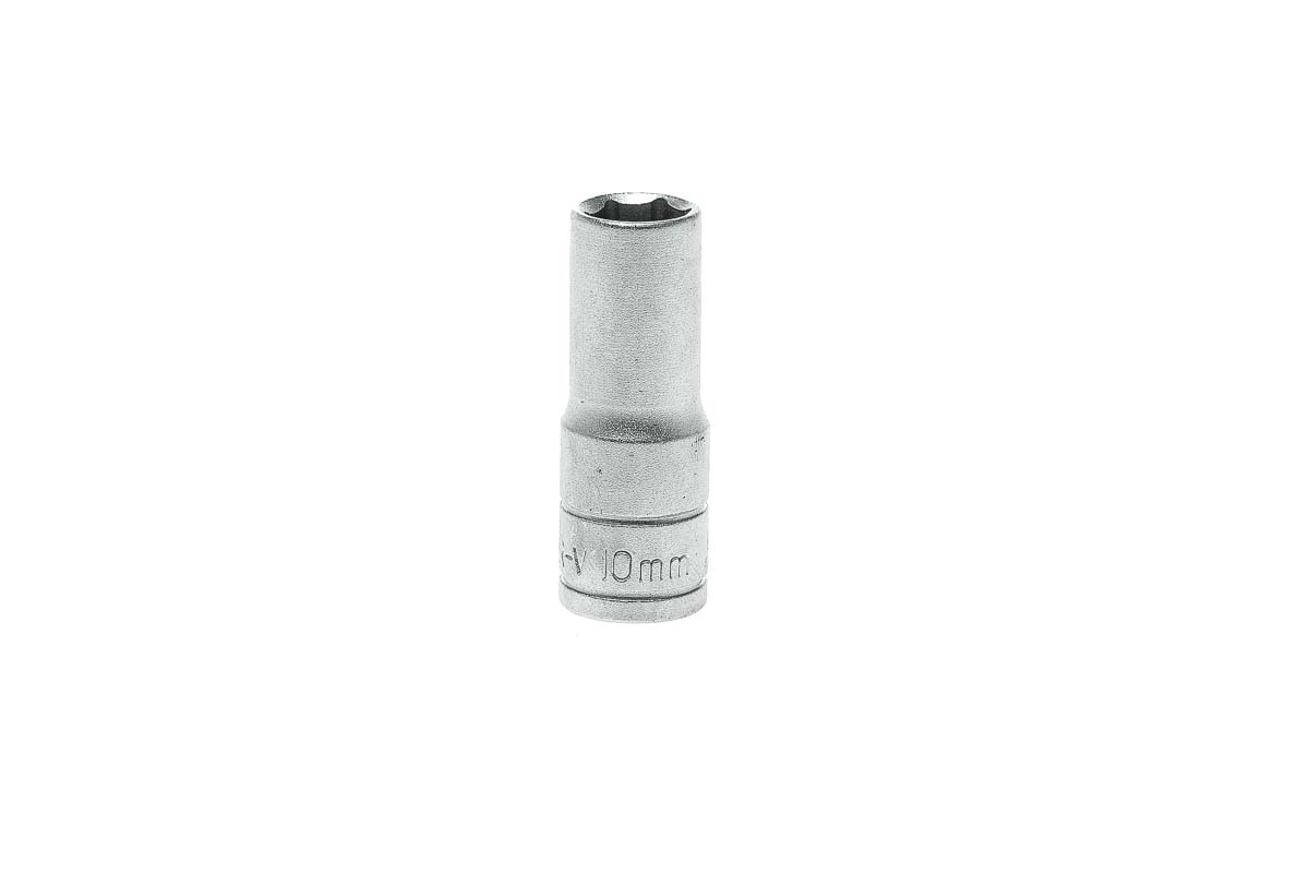 Teng Tools 3/8 in Drive 10mm Deep Socket, 6 point, 45.5 mm Overall Length