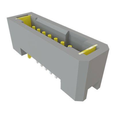 Samtec TFM Series Vertical Through Hole and Surface Mount PCB Header, 7 Contact(s), 1.27 mm Pitch, 4 Row, Shrouded
