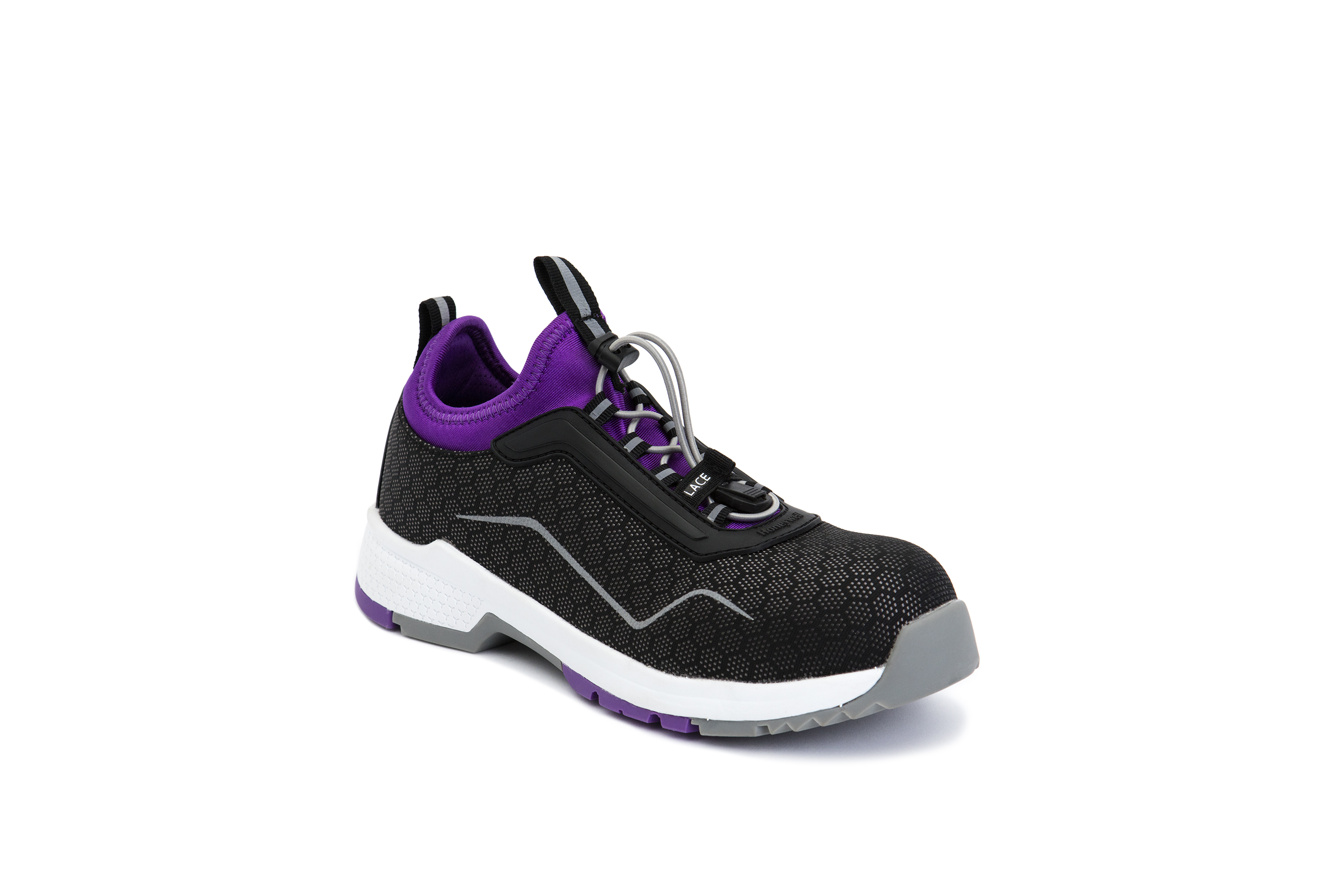Honeywell Safety COCOON EVO STRETCH S3 Women's Black, Purple Composite Toe Capped Safety Shoes, UK 6.5, EU 40