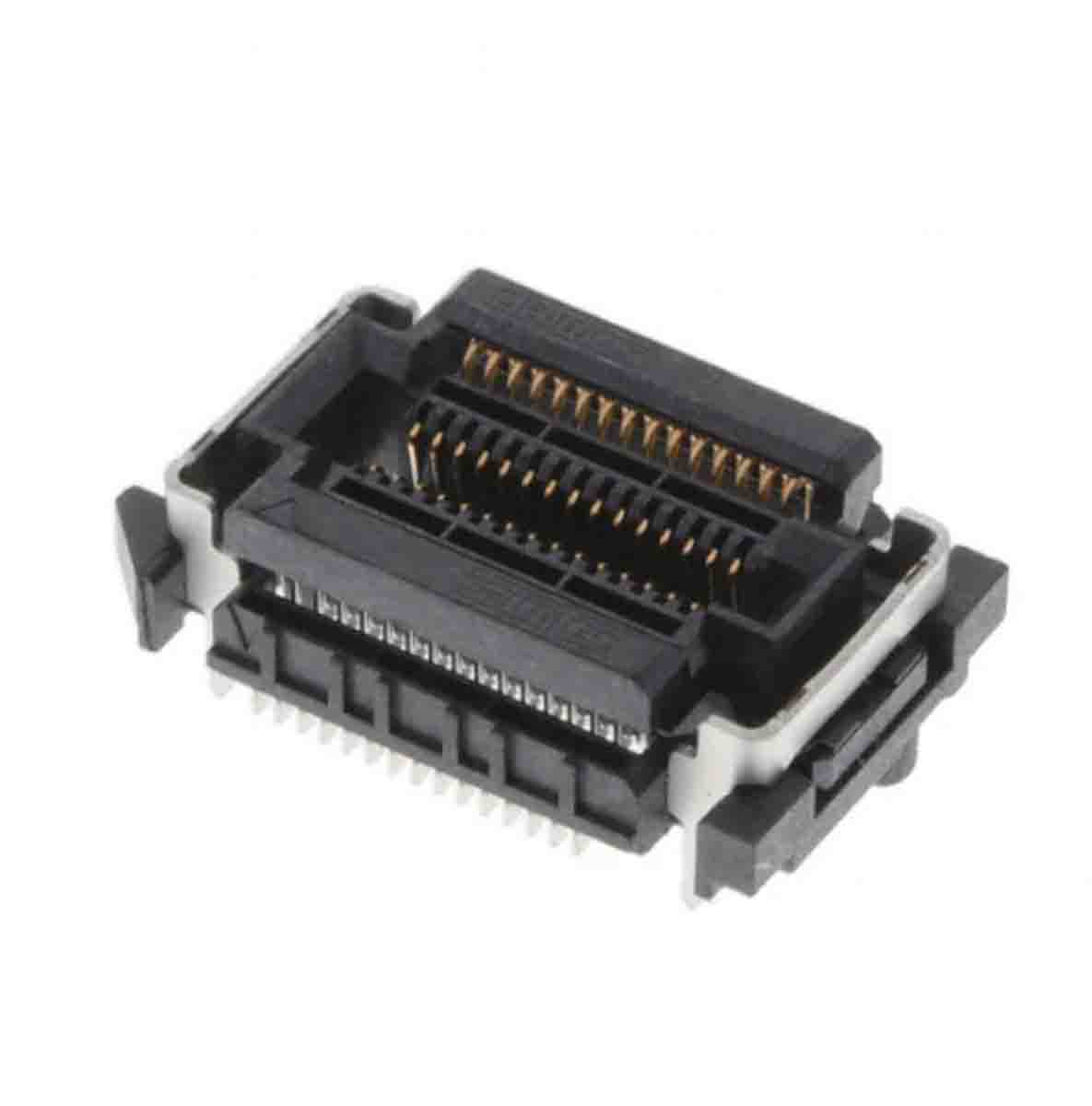 Samtec FS5 Series Vertical Surface Mount PCB Socket, 15-Contact, 2-Row, 0.5mm Pitch, Press-In Termination