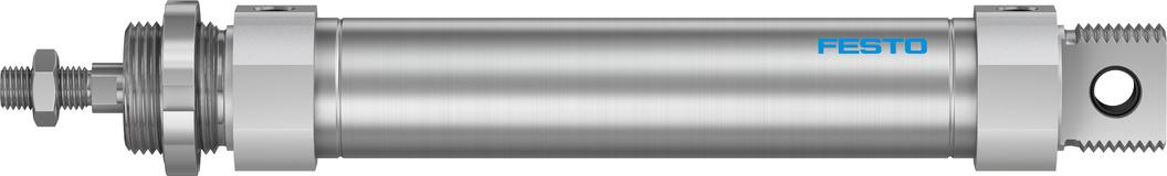 Festo 125 mm Pneumatic Piston Rod Cylinder - 195985 DSNU Series, Double Acting Acting