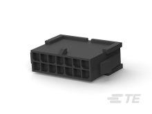 TE Connectivity, Micro MATE-N-LOK Male Connector Housing, 3mm Pitch, 4 Way, 2 Row