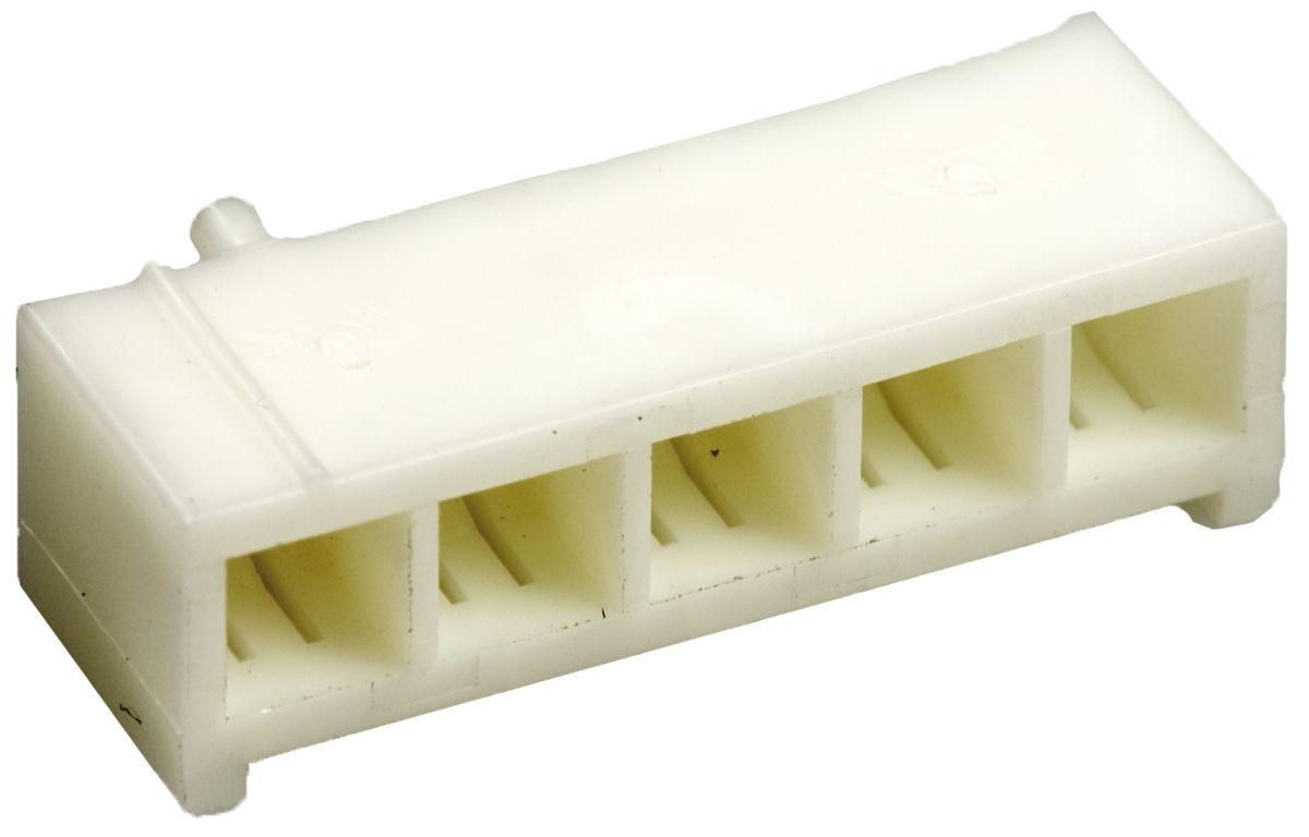 JST, SDN Male Connector Housing, 3.96mm Pitch, 5 Way, 1 Row