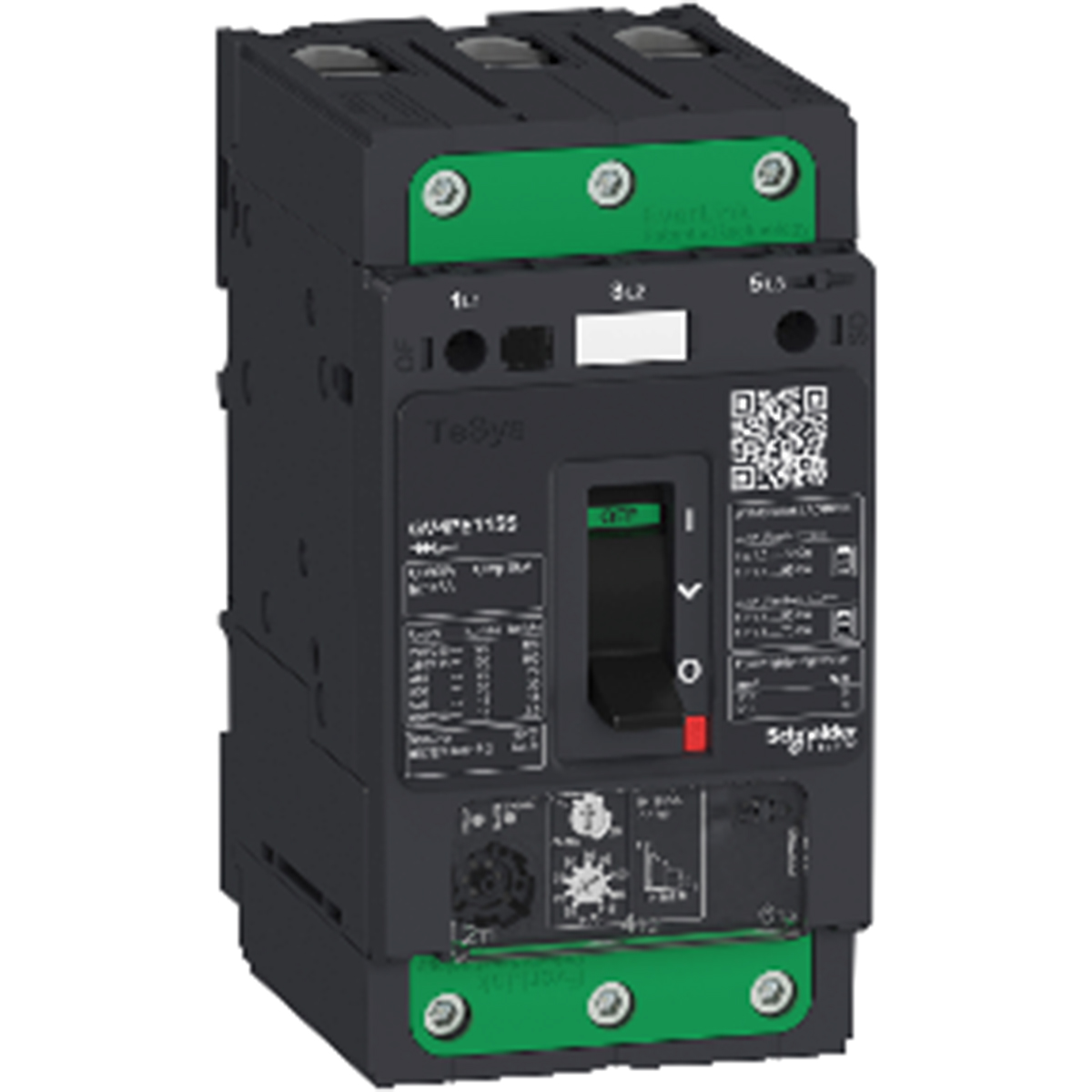 Schneider Electric TeSys Thermal Circuit Breaker - TeSyS GV 3 Pole 690V ac Voltage Rating, 80A Current Rating